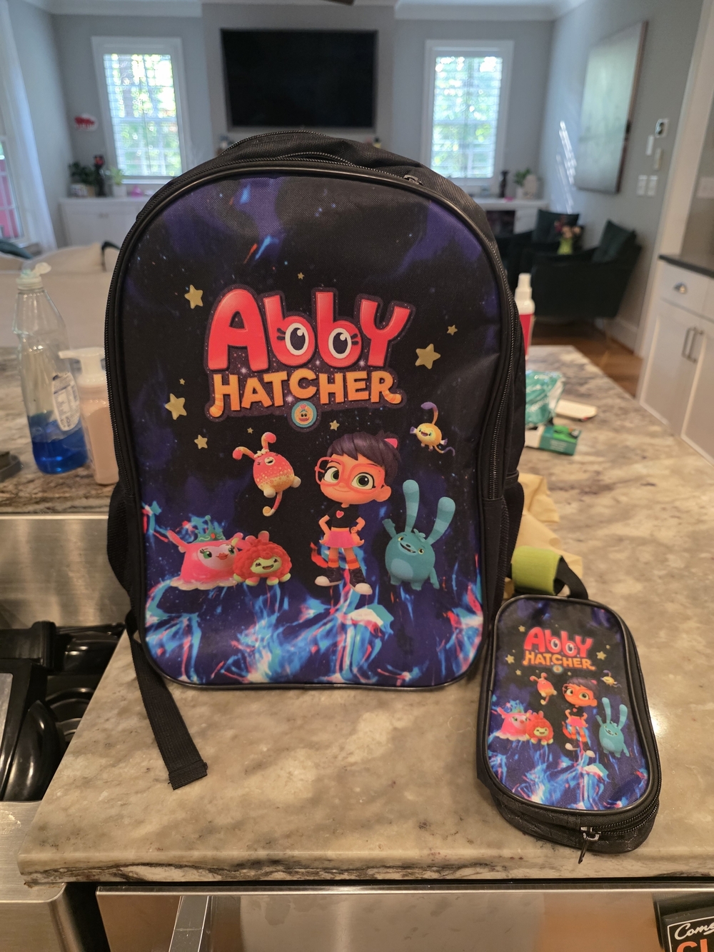 Abby Hatcher Backpack & Matching Pencil Case Fuzzlies School Bag Set